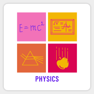 Retro Physics Design Sticker